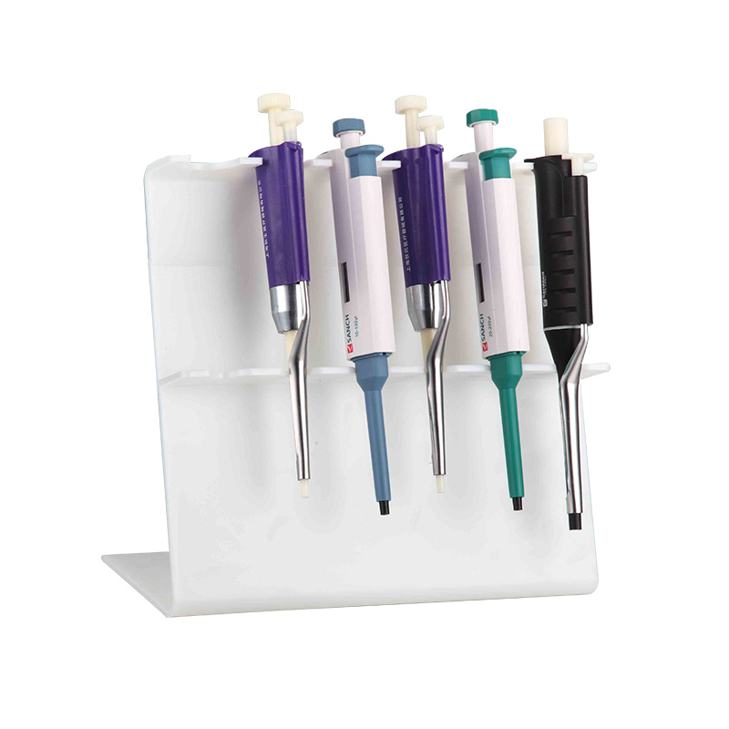 Scientific lab pipette rack for 7 pipettes